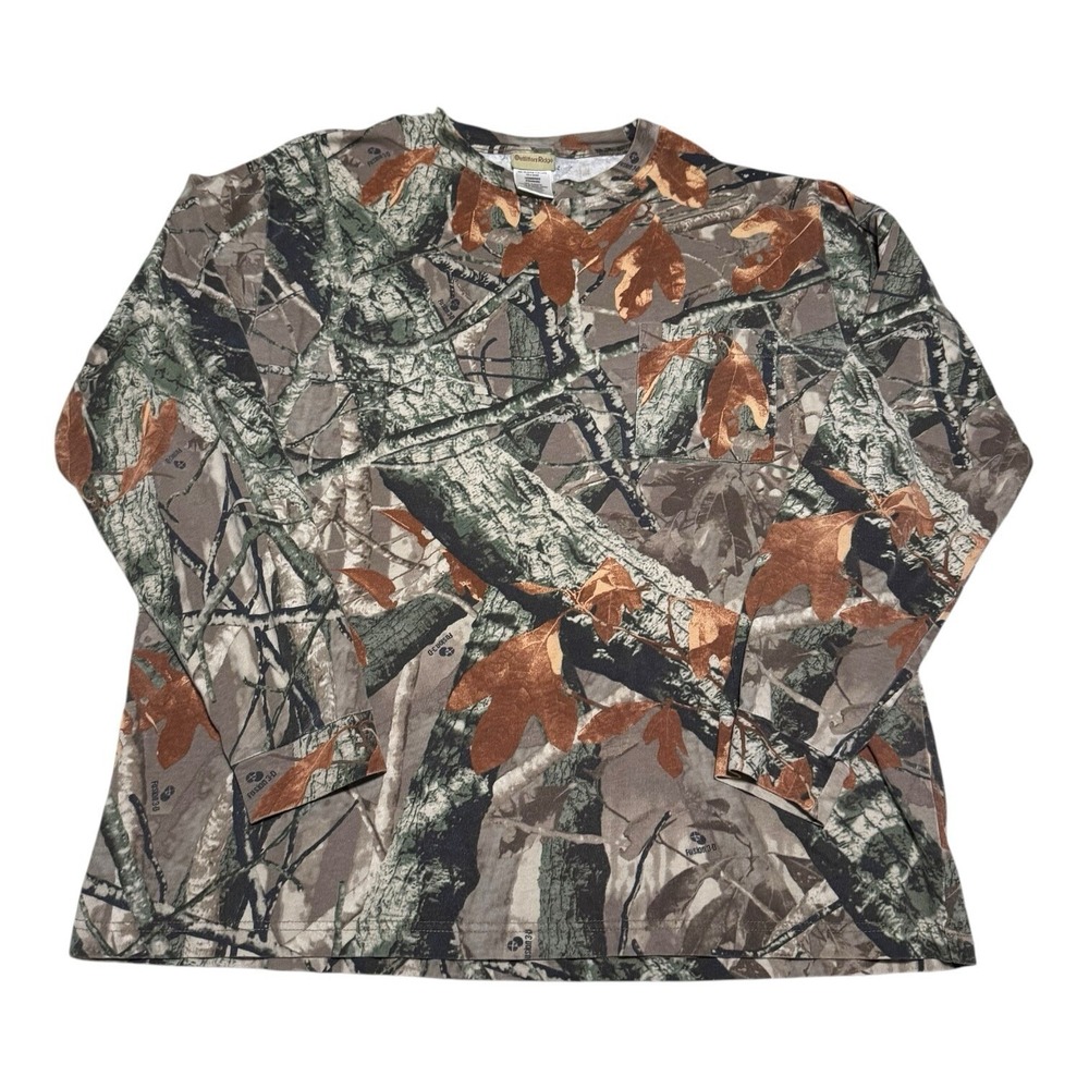 Outfitters Ridge Fusion 3-D Camouflage Pocket Long Sleeve‎ Shirt Adult XL
